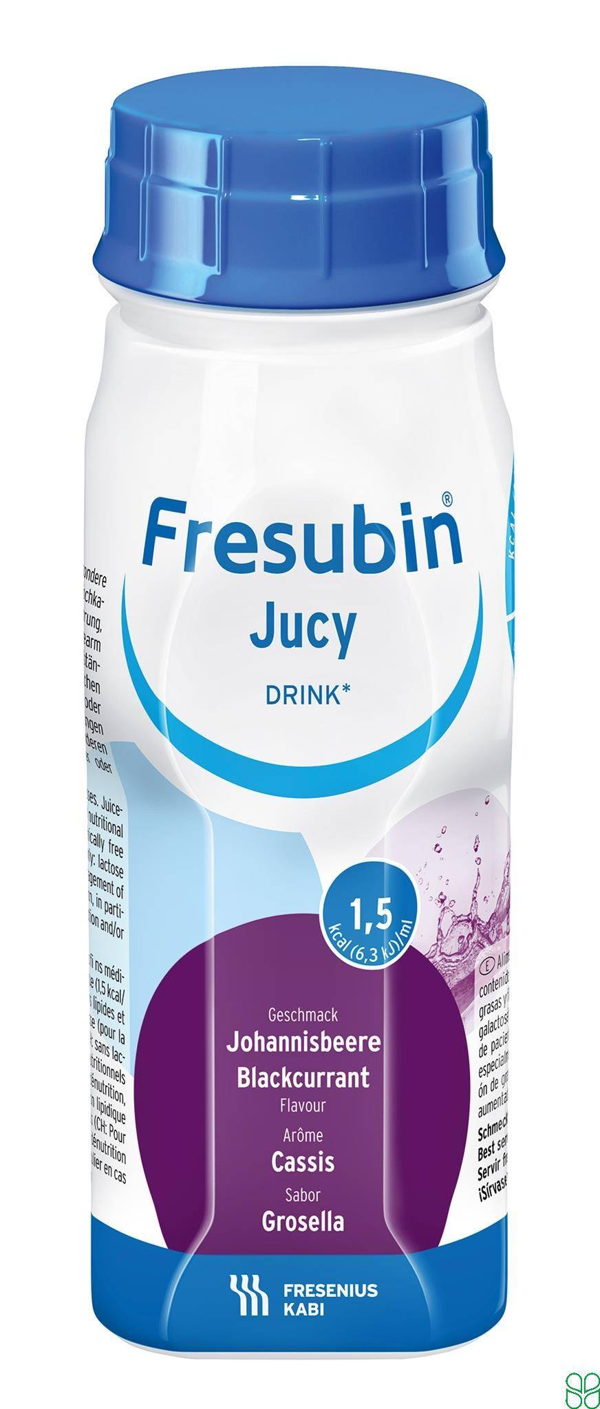 Fresubin Jucy Drink Zwarte Bessen Flesjes 4 x 200ml