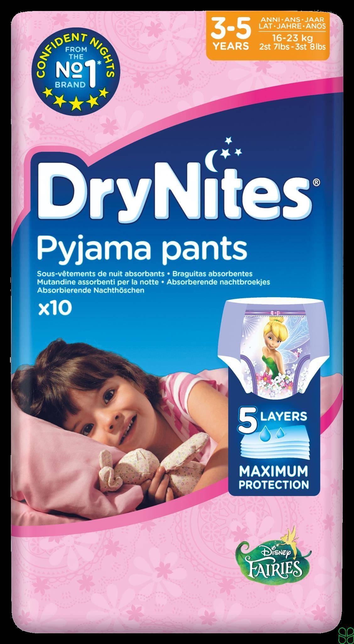 Huggies Drynites Meisjes Luierbroekjes 10 stuks