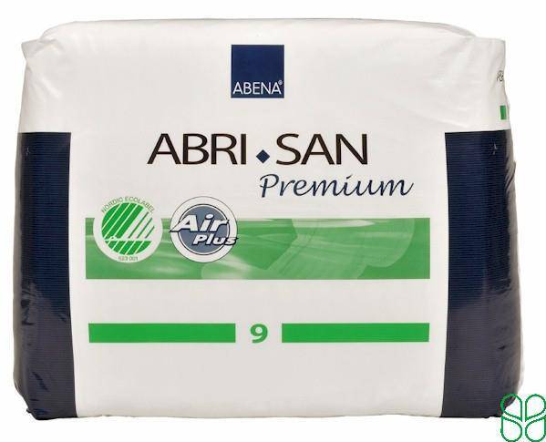 ABRI-SAN Premium 9 Inlegger Groen Eco 25 Stuks