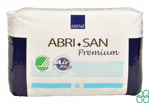 ABRI-SAN Premium 6 Inlegger Licht Blauw  Eco 34 Stuks