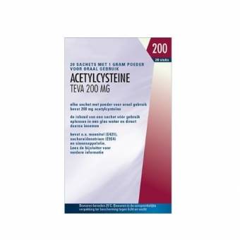 Teva Acetylcysteïne 200mg Sachets 20 stuks