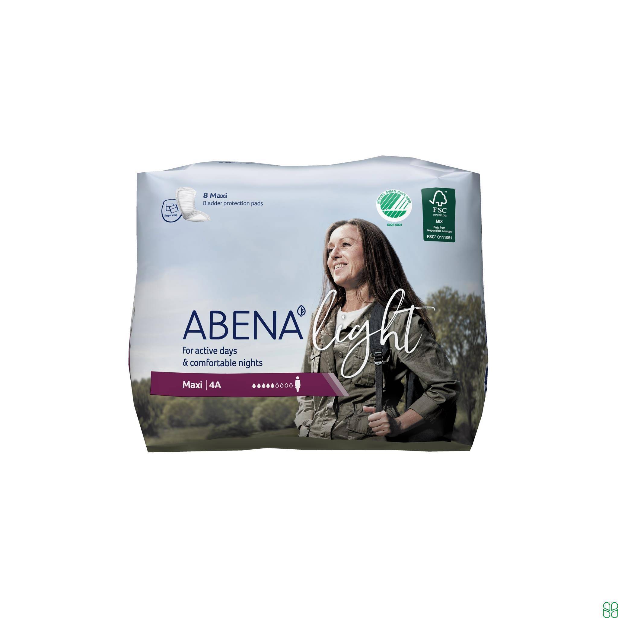 Abena Light Maxi Inlegger 16X42cm Eco 8 Stuks