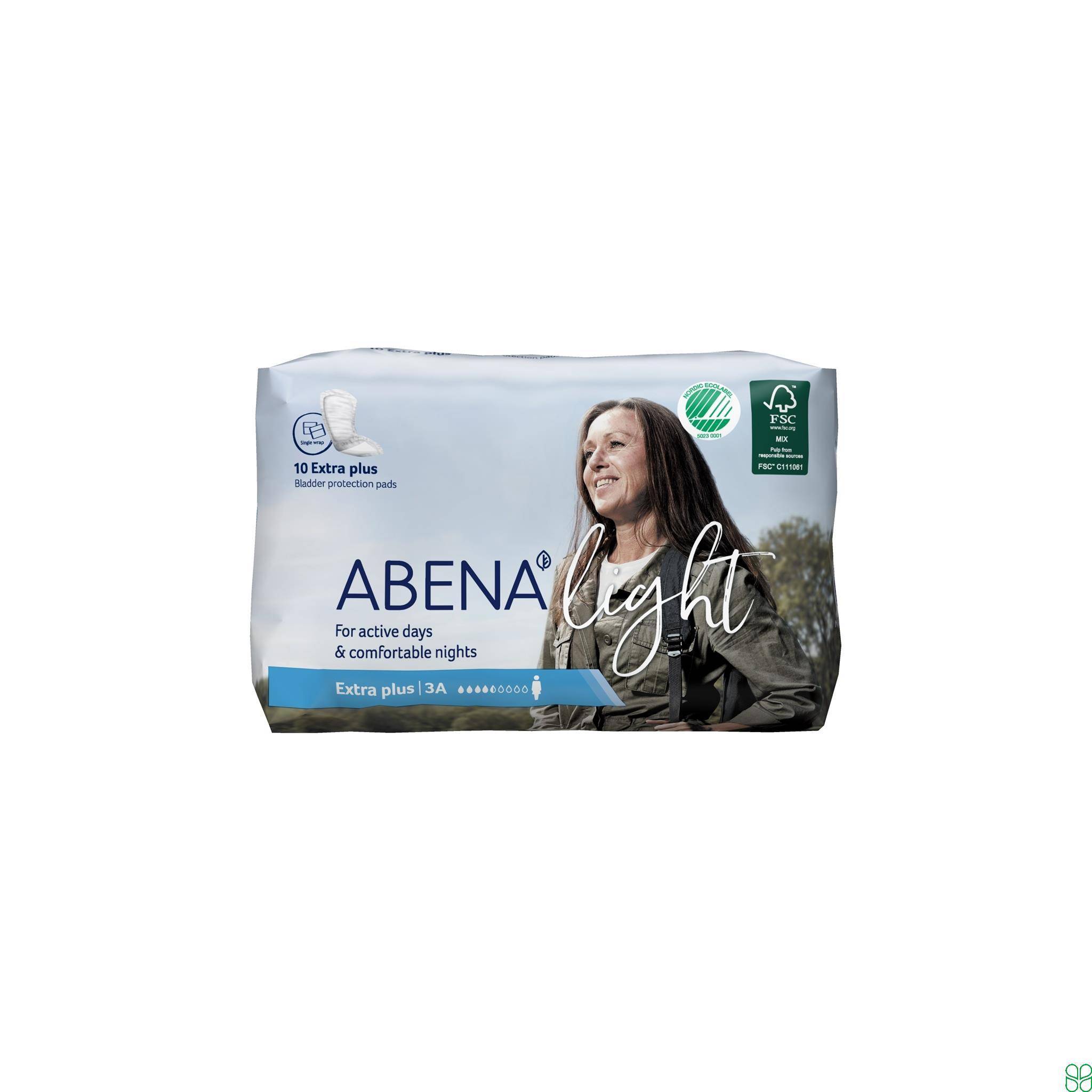 Abena Light Extra Plus Inlegger 11X33cm Eco 10 Stuks