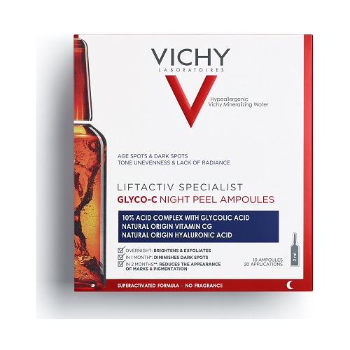 Vichy Liftactiv Glyco-C Nachtpeeling Ampullen 10 stuks