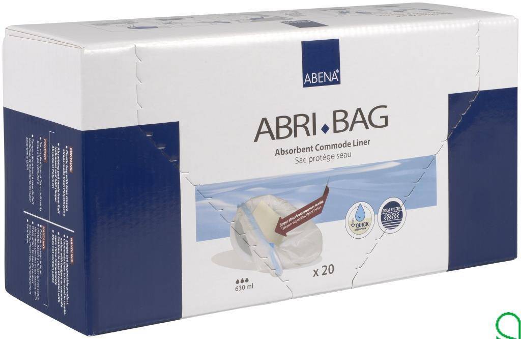 Abena Abri-Bag Opvangzak 630 ml postoel 20 Stuks