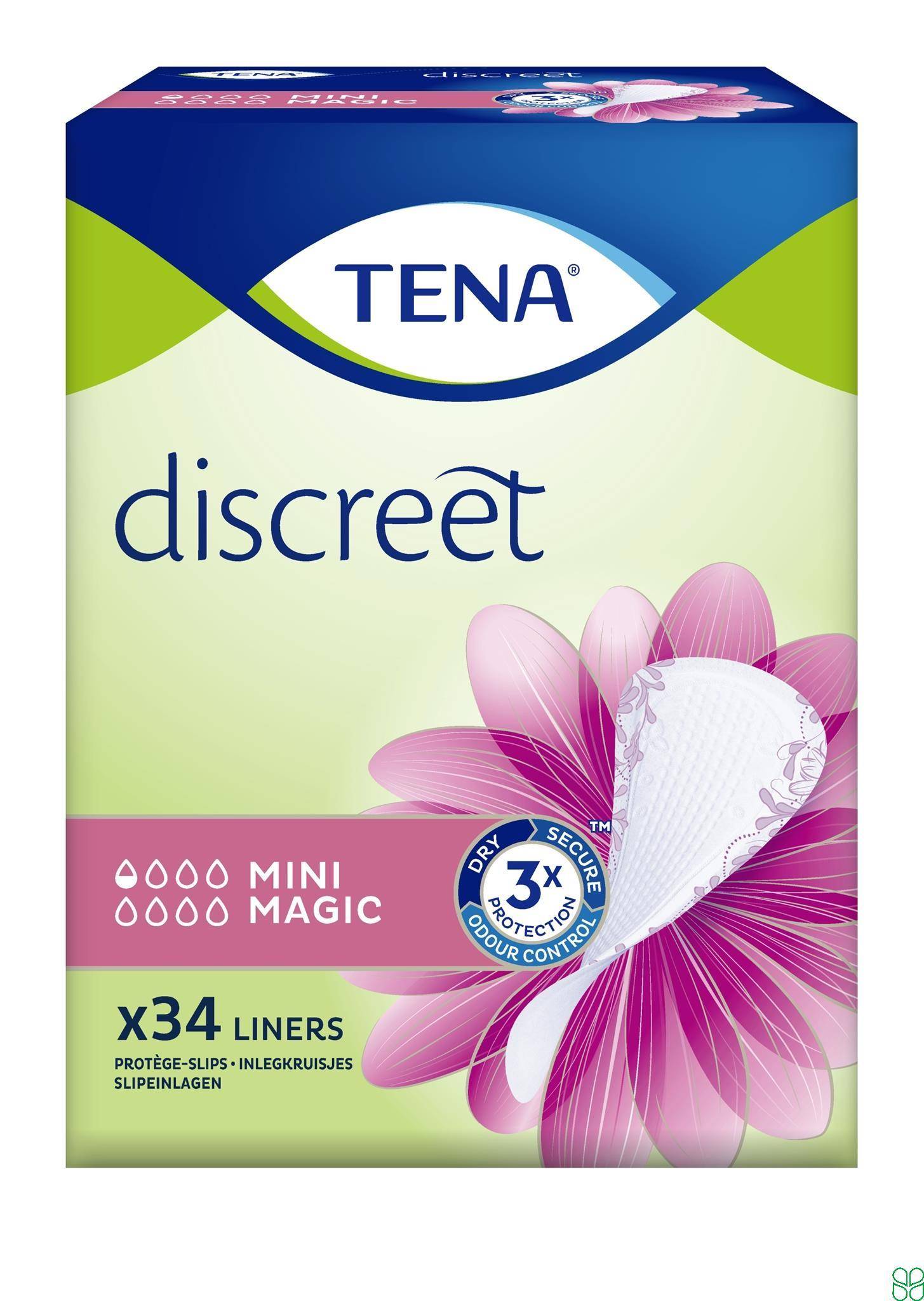 Tena Discreet Mini Magic Inleggers 34 stuks