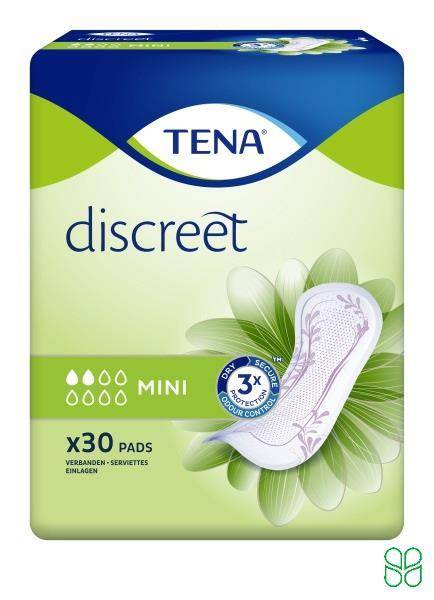 Tena Discreet Inlegger Plakstrook Mini 30 Stuks