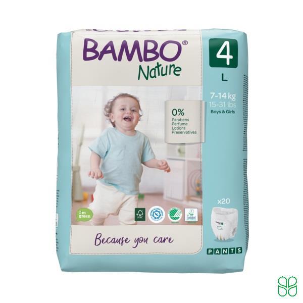 Bambo Nature Pants Maat Maxi 4 7-14Kg Kind Eco 20 Stuks