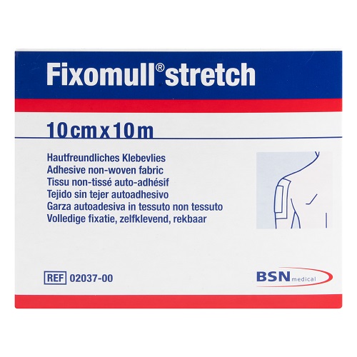 Fixomull Stretch 10m x 10cm Fixatiegaas 1 stuk