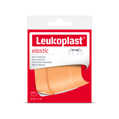 Leukoplast Elastic Pleister 8cm x 1m 1 stuk