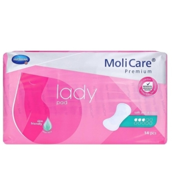 Molicare Premium Lady Inlegger Plakstrook 3 Druppels 14 Stuks