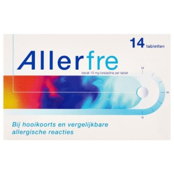 Allerfre Loratadine 10mg Tabletten 14 stuks