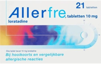 Allerfre Loratadine 10mg Tabletten 21 stuks