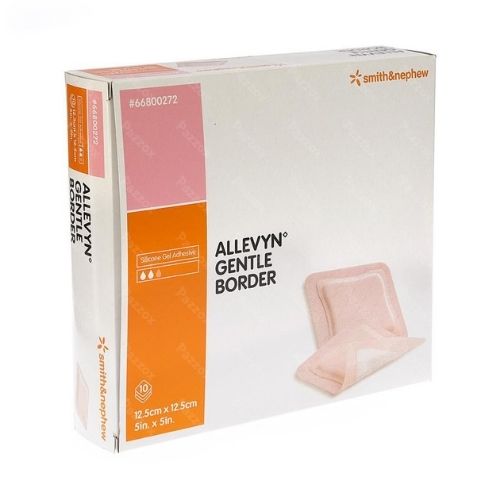 Allevyn Gentle Border Foamverband 12,5 x 12,5 cm 10 stuks