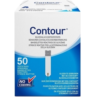 Contour Glucoseteststrip 50 Stuks