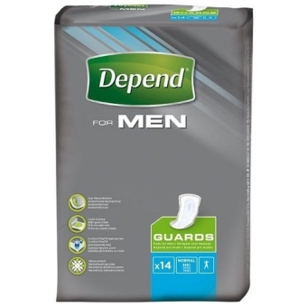 Depend For Men Normal Inleggers 14 stuks