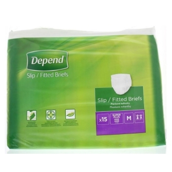 Depend Super Plus M Slips 15 stuks