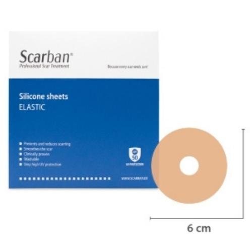 Scarban Elastic Tepel Siliconenverbanden +50ml 2 stuks