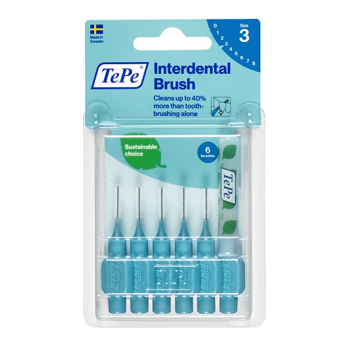 Tepe 0.6mm Blauw Interdentale Ragers 6 stuks