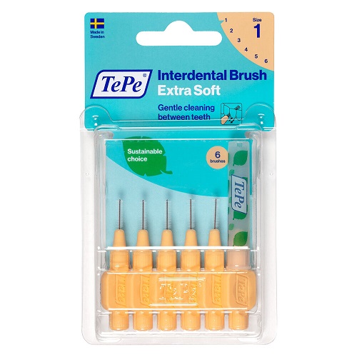 Tepe 0.45mm Lichtoranje Extra Soft Interdentale Ragers 6 stuks