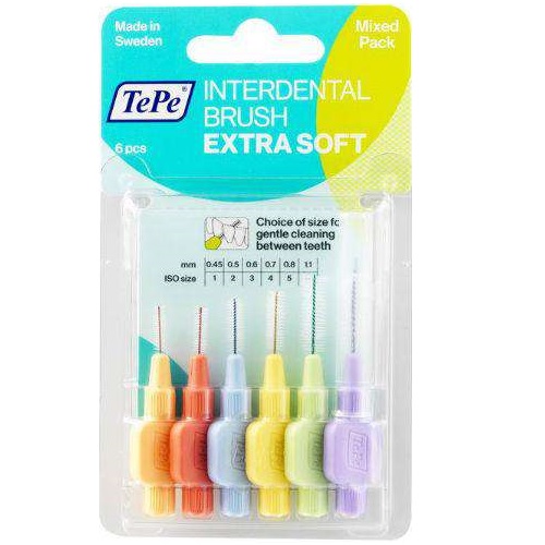 Tepe Mix Extra Soft Interdentale Ragers 6 stuks