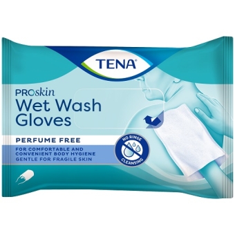 Tena Proskin Wet Wash Glove Parfumvrij Washandjes 8 stuks