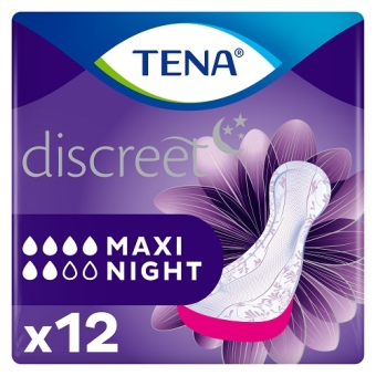 Tena Discreet Maxi Night Inleggers 12 stuks