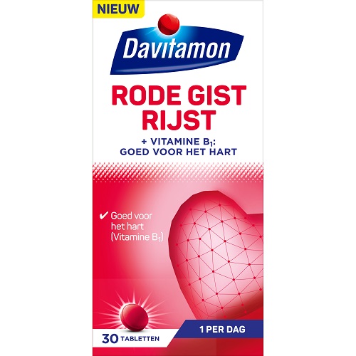 Davitamon Rode Gist Rijst Vitamine B Tabletten 30 stuks