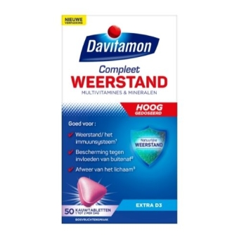 Davitamon Compleet Weerstand Forte Kauwtabletten 50 stuks