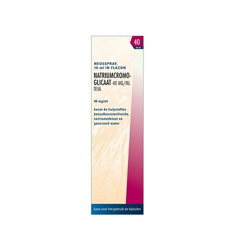 Teva Natriumcromoglicaat 40mg/ml Neusspray 10ml