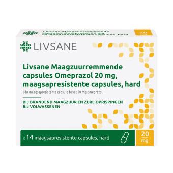 Livsane Omeprazol 20mg Capsules 14 stuks