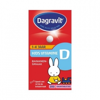 Dagravit Kids Vitamine D Kauwtabletten 200 stuks