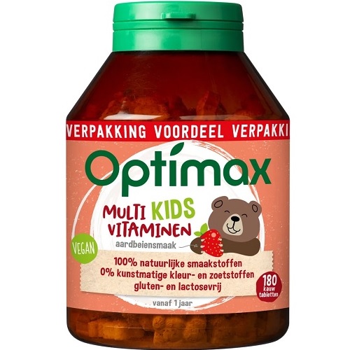 Optimax Kids Multivitamine Kauwtabletten 180 stuks