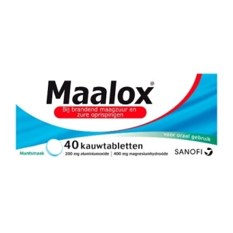 Maalox Kauwtabletten 40 stuks