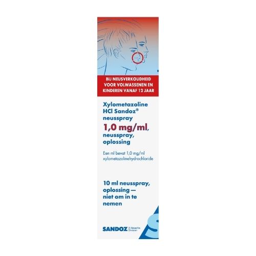 Sandoz Xylometazoline 1,0mg/ml Neusspray 10ml