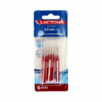 Lactona EasyGrip Interdentaal Ragers 3mm rood - 5 stuks