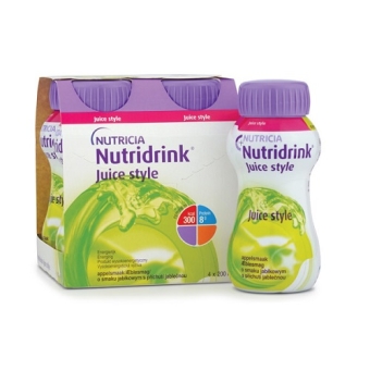 Nutricia Nutridrink Juice Style Appel Flesjes 4 x 200ml