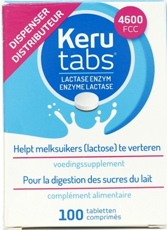 Kerutabs Lactase Enzym Tabletten 100 stuks