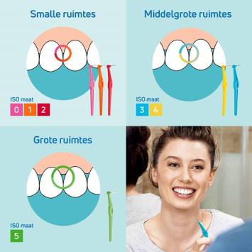 Tepe Angle 0.7mm Geel Interdental Ragers 6 stuks