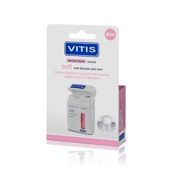 Vitis Waxed Soft Dental Floss 50m