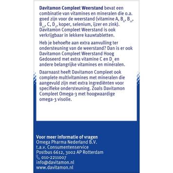 Davitamon Compleet Weerstand D3 Dragees 100 stuks