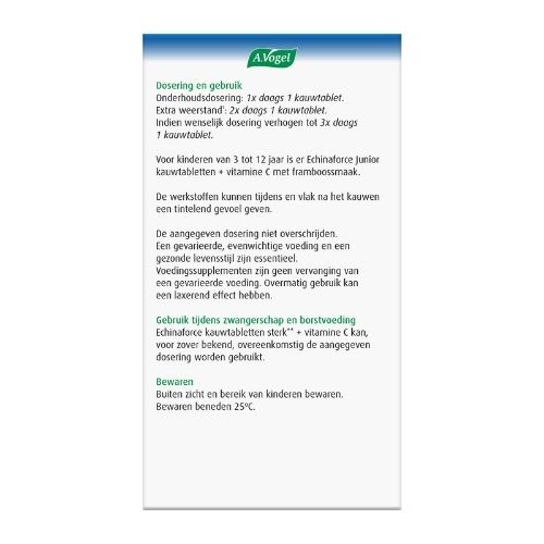 A.Vogel Echinaforce Sterk + Vitamine C Kauwtabletten 60 stuks